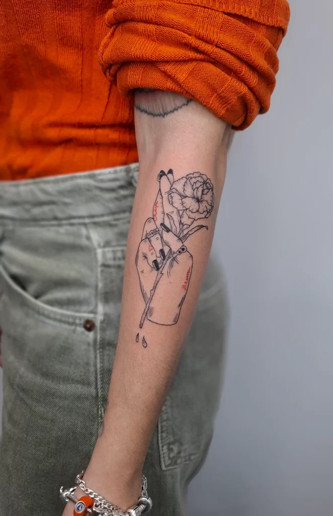 tatuajes linea fina Madrid